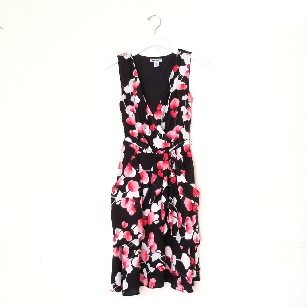 DKNY Floral Wrap Dress size 0